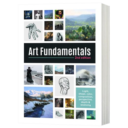 艺术基础 英文原版 Art Fundamentals 2nd edition 第二版 光 形状 颜色 透视 深度 构图 英文版进口原版英语书籍 商品图1