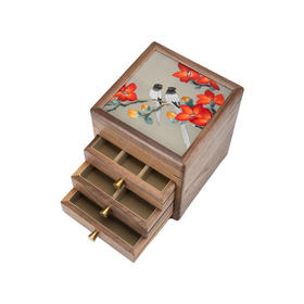 艷 湘绣 四层首饰盒