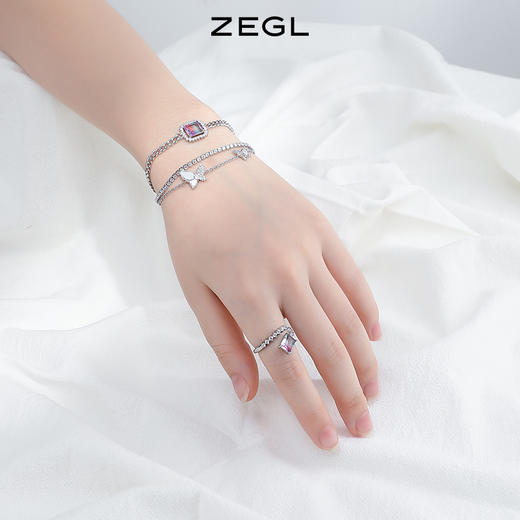 ZEGL设计师闺蜜系列双层蝴蝶手链女夏ins小众设计2022年新款手饰 商品图1