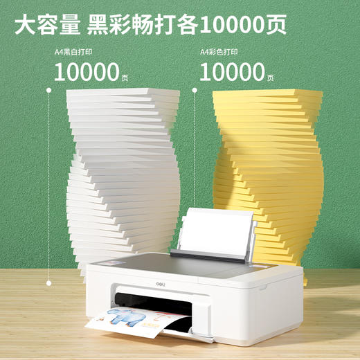 得力L300NW彩色喷墨多功能一体机(白色) 商品图4