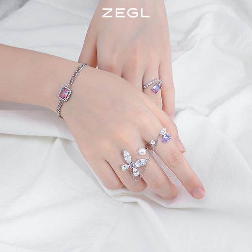ZEGL设计师闺蜜系列双层蝴蝶手链女夏ins小众设计2022年新款手饰 商品图3