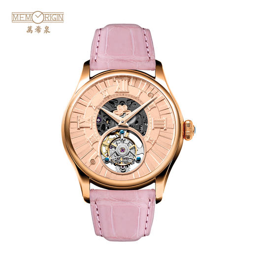 MEMORIGIN/万希泉手表 三叔陀飞轮 吴孟达同款 真皮手表 商品图2
