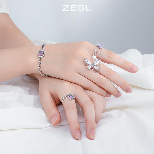 ZEGL设计师闺蜜系列双层蝴蝶手链女夏ins小众设计2022年新款手饰 商品图4