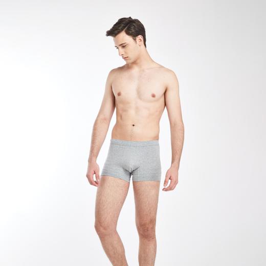 Threegun三枪 【有机棉】包根U凸男士平角短裤四角内裤（1条装）-50471B931 商品图0
