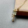 冰种翡翠路路通转经筒吊坠18k黄金钻石镶嵌 商品缩略图4