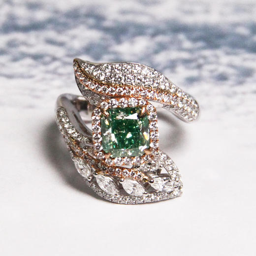 天然绿钻戒指2.04克拉 商品图0