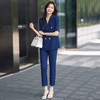 夏季薄款西装套装女藏蓝色高级感气质干练面试正装职业西服 商品缩略图1