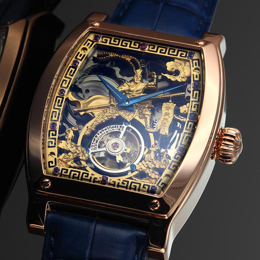 MEMORIGIN万希泉樊少皇设计齐天大圣陀飞轮真皮腕表机械表男手表 商品图2