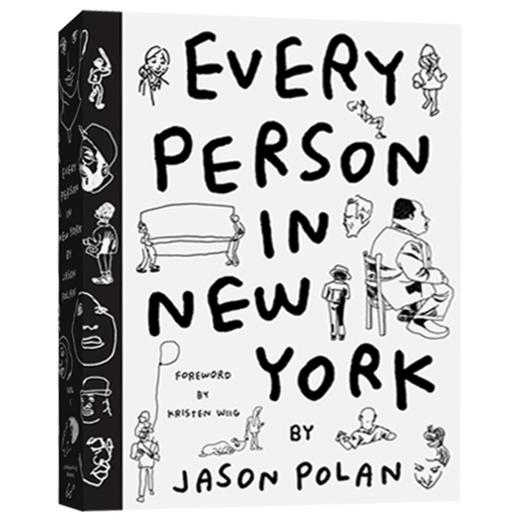 在纽约的每一个人 英文原版 Every Person in New York 插画漫画人物速写 Jason Polan 英文版 进口原版英语艺术类书籍 商品图1