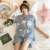 「14款可选」睡衣女短袖V领卡通甜美凉爽家居服女士上衣下装套装 商品缩略图5