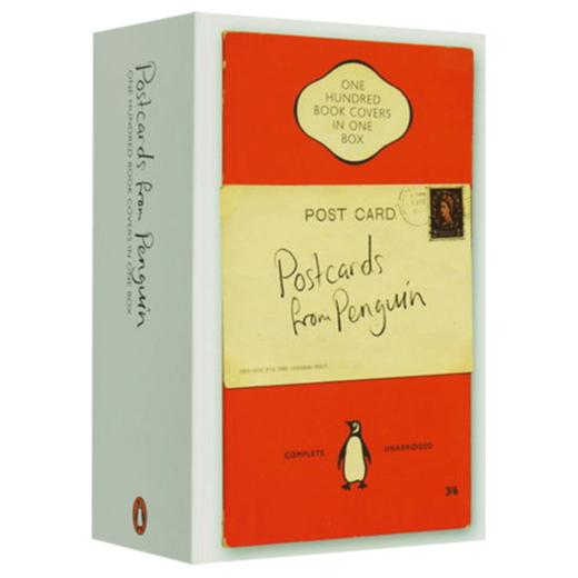 英文原版 Postcards from Penguin 企鹅书封面100张明信卡片 全英文版进口英语书籍 商品图0