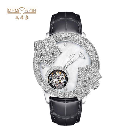 MEMORIGIN 万希泉陀飞轮 蝶恋玫瑰系列  金钻珠宝腕表 商品图1