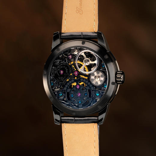 MEMORIGIN万希泉靳埭强系列男士腕表机芯刻字陀飞轮手表男机械表 商品图2