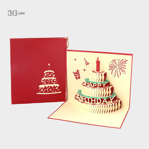 3D生日创意贺卡-单拍不送 商品图0