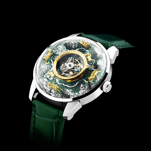 MEMORIGIN万希泉 陀飞轮盛唐六俊腕表 银色 商品图4