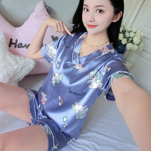 「23款可选」睡衣女 双短袖时尚家居服上衣下装套装 商品图6