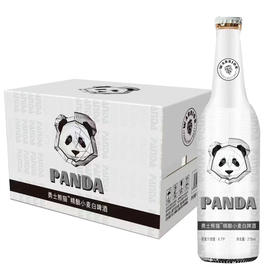 [啤酒]勇士熊猫(白啤)275ml*24瓶整箱
