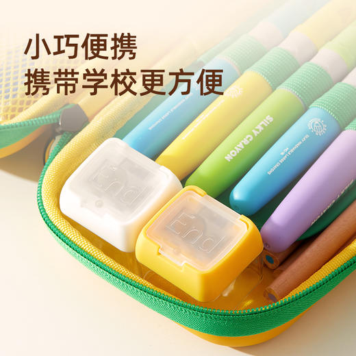 mideer弥鹿三孔卷笔刀小学生转笔专用削笔刀手动男女孩迷你小型削铅笔刀幼儿园儿童铅笔专用削笔器 商品图4