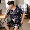 【瑜伽生活家】「十款可选」睡衣男夏季短袖短裤v领套头休闲简约男士上衣下装家居服 商品缩略图2