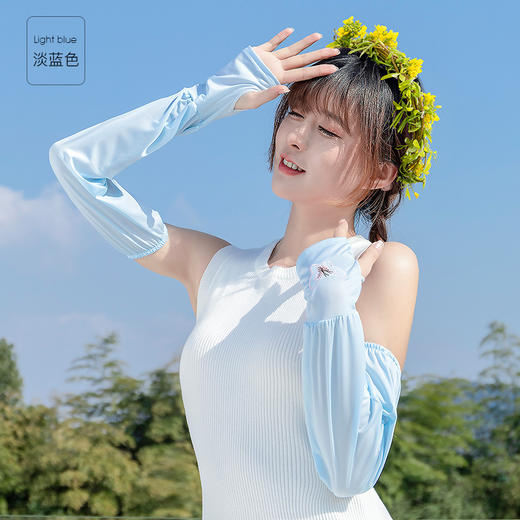 【专业级防晒，限时买1送1！】宝娜斯超轻薄宽松冰袖，夏季防紫外线袖套手袖护臂！ 商品图5