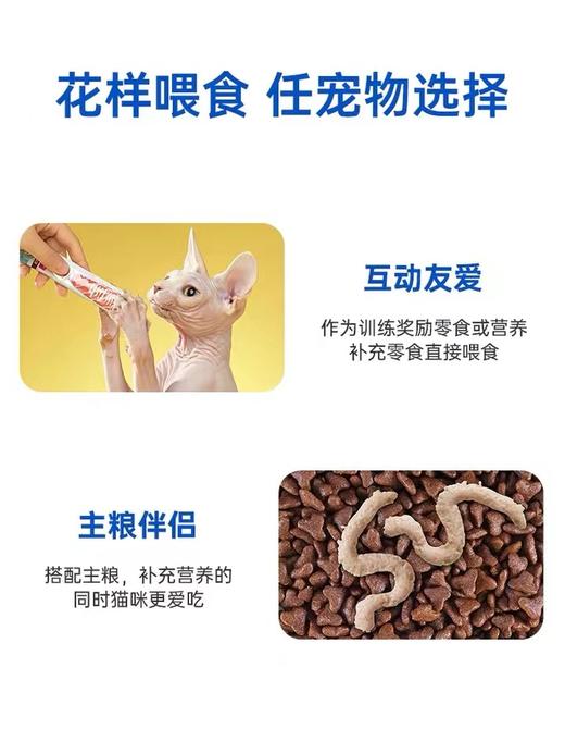 麦富迪猫零食亲嘴鱼功效猫条14g*100支成幼猫条罐头营养增肥发腮零食无诱食剂 商品图2