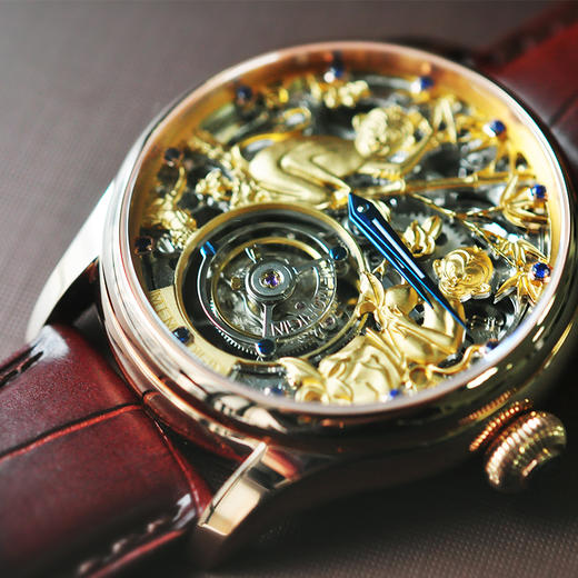 MEMORIGIN万希泉生肖系列猴腕表男款表陀飞轮真皮机械表男士手表 商品图1