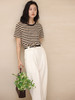 HeyDress法式条纹短袖t恤女夏季新款圆领海魂衫百搭针织半袖上衣 商品缩略图0