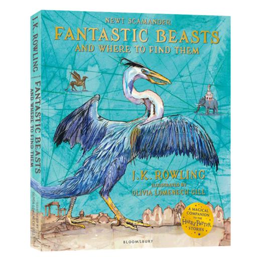 神奇动物在哪里 英文原版 Fantastic Beasts and Where to Find Them 哈利波特系列 插画彩绘版 JK罗琳 平装 英文版进口英语书籍 商品图3