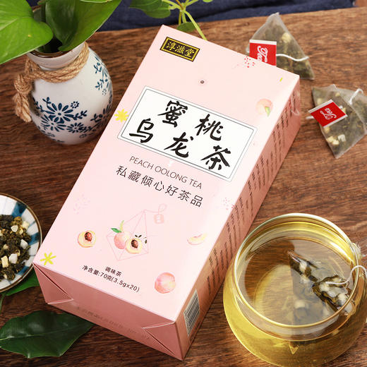 「拍1发2！到手两盒40包」蜜桃乌龙茶三角包茶  白桃乌龙水蜜桃茶苹果干泡茶饮 商品图3