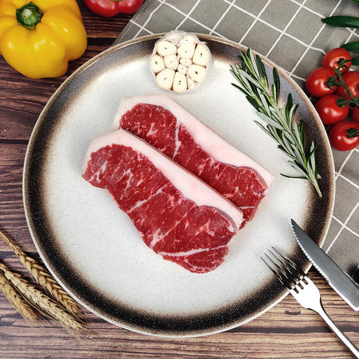 【3-5片 1.2-2斤装】澳洲谷饲安格斯西冷牛排 600g-1000g 原肉原切  鲜嫩多汁 可煎可烤 商品图2