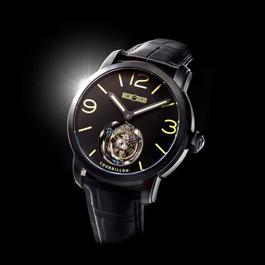 MEMORIGIN万希泉陀飞轮军表系列腕表机械表刻字男士皮带手表男表 商品图1