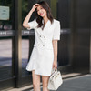 白色连衣裙夏季新款女士正装时尚气质职业西装裙商务工作服 商品缩略图2