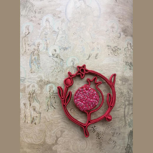 红石榴盘扣胸针○芳意旗袍 商品图2