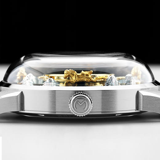 MEMORIGIN万希泉 陀飞轮盛唐六俊腕表 银色 商品图2