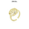 ZEGL设计师闺蜜系列法式复古戒指女设计小众ins潮装饰开口食指戒 商品缩略图4