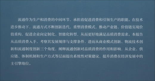 流通创新促进品质消费发展研究 商品图2