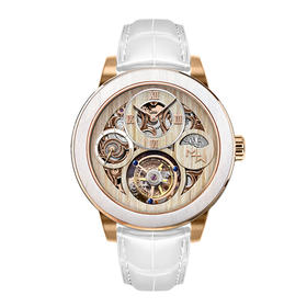 MEMORIGIN万希泉MTW陀飞轮腕表镂空男机械表女款时尚经典真皮手表