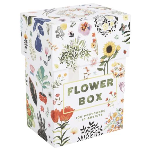 花盒:10位艺术家的100张明信片 英文原版 Flower Box  植物手绘 创意产品 英文版 进口英语书籍 商品图1