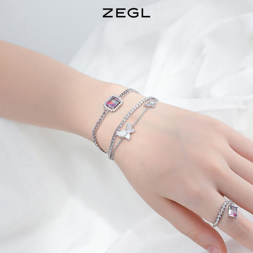 ZEGL设计师闺蜜系列双层蝴蝶手链女夏ins小众设计2022年新款手饰 商品图2