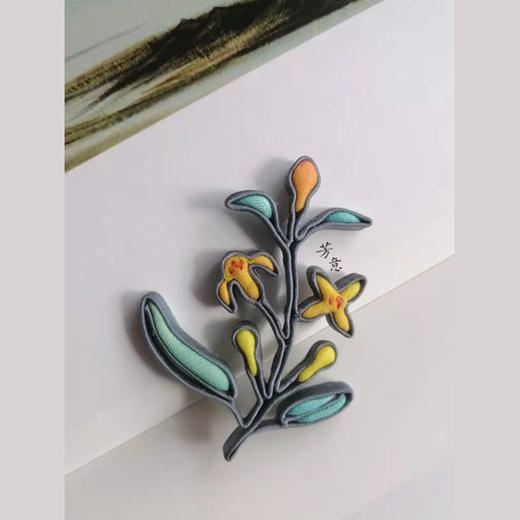 沙枣花盘扣胸针○芳意旗袍 商品图2
