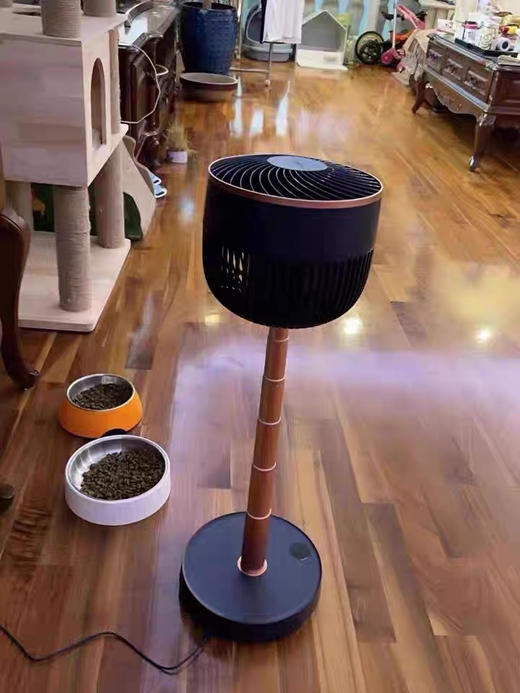 艾美特空气循环扇伸缩折叠电风扇小型落地无线充电台扇 商品图7