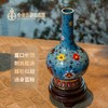 景泰蓝《连连交泰》掐丝珐琅缠枝莲纹胆式瓶 商品缩略图5