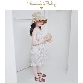 现货 / BRAMBLE | 英国百年品牌LIBERTY面料制 系带花边超大裙摆连衣裙