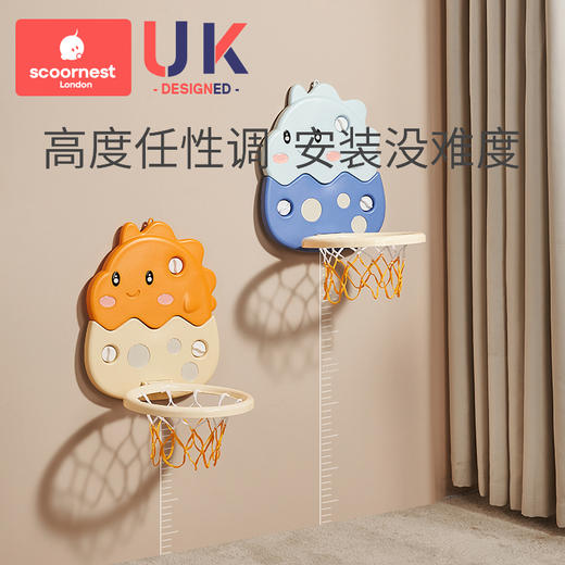 科巢篮球架儿童篮球框室内投篮挂式1一3岁2宝宝家用球类玩具男孩 商品图4