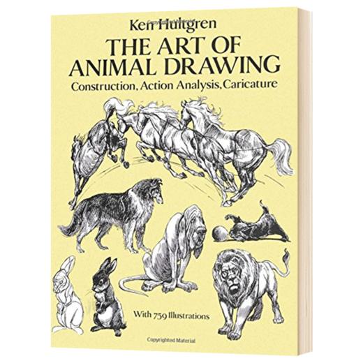 动物绘画的艺术 结构 动作分析及漫画手法 英文原版 The Art of Animal Drawing 英文版进口原版英语书籍 商品图1