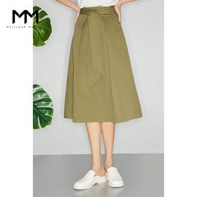 【商场同款】麦檬夏拼接本布腰带半身裙5C6141771