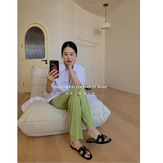 【限时折扣】凉凉空气裤直筒裤 M/L（非质量问题不退不换） 商品图5