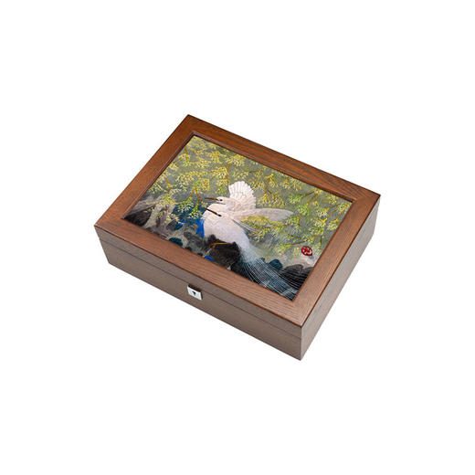 艷 湘绣  老榆木首饰盒/珠宝盒 商品图0