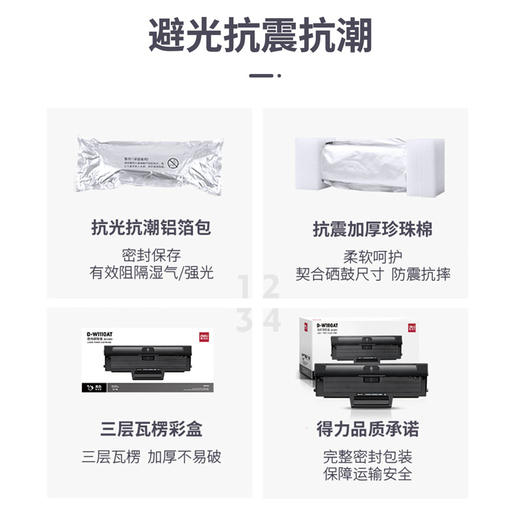 得力D-W1110AT激光碳粉盒(易加粉) 商品图3
