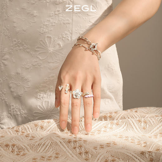 ZEGL设计师闺蜜系列淡水珍珠棋盘格手链女生ins小众设计夏季手饰 商品图4